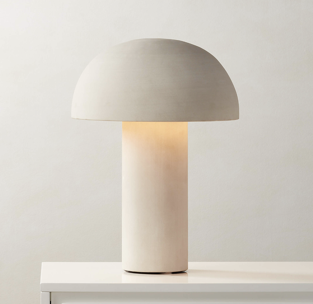 CB2 Limestone Table Lamp