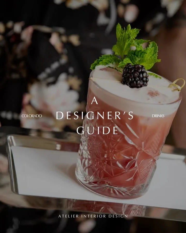 As designers, we&rsquo;re always noticing the details. The lighting, the bar stools, the way a space feels. So naturally, we have strong opinions on where to grab a drink. Introducing our Designer&rsquo;s Guide to Colorado 🍸

These are a few of our 