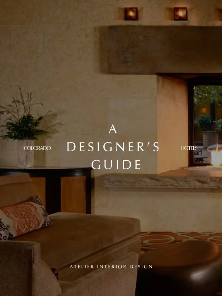 As designers, we walk into every space and immediately start clocking the lighting, the tile, the bar stools, and whether the vibes are delivering. Hotels are no exception. Here is our completely opinionated Designer&rsquo;s Guide to Colorado Hotels.