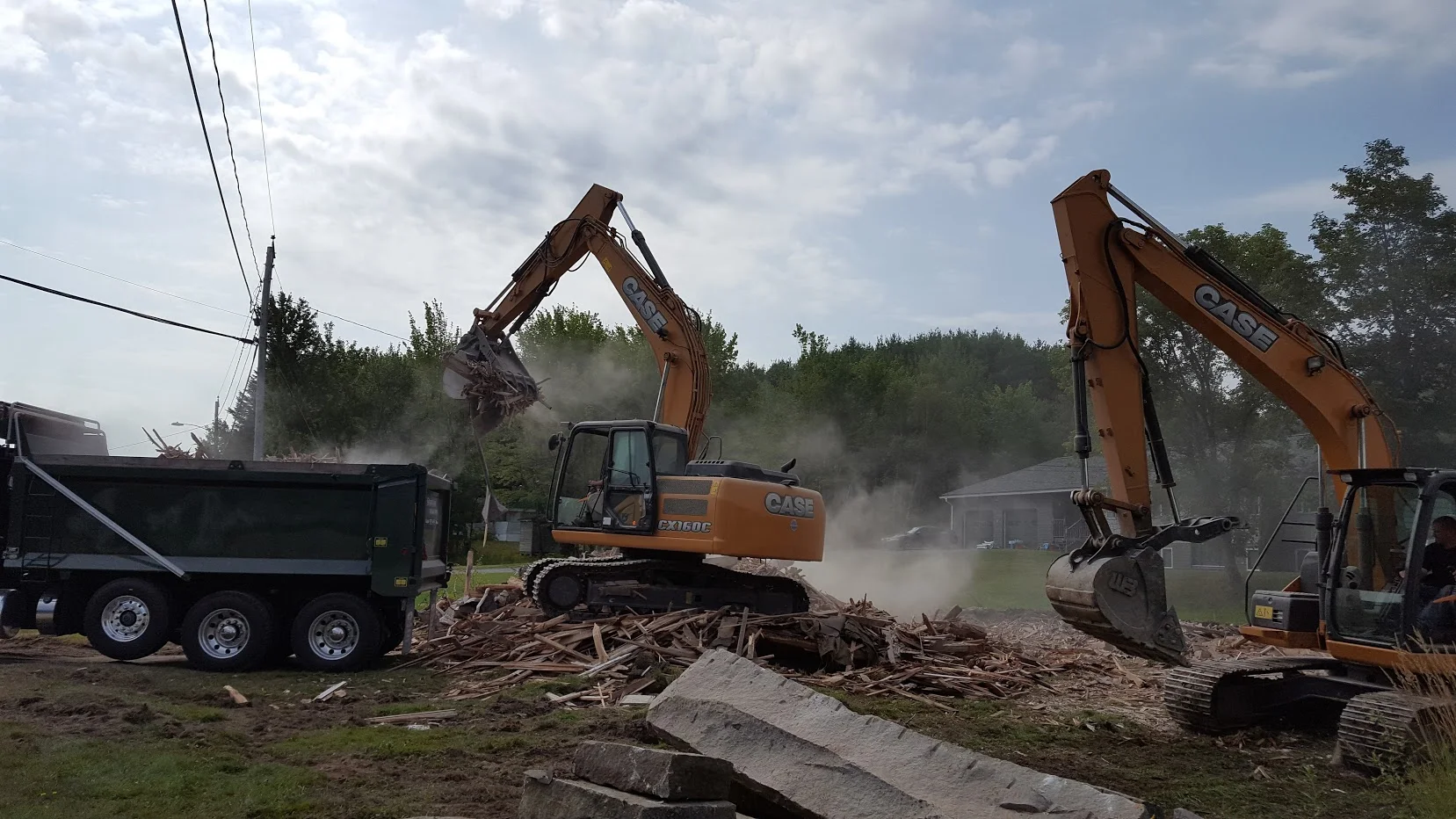 Time to clean up the debris.
