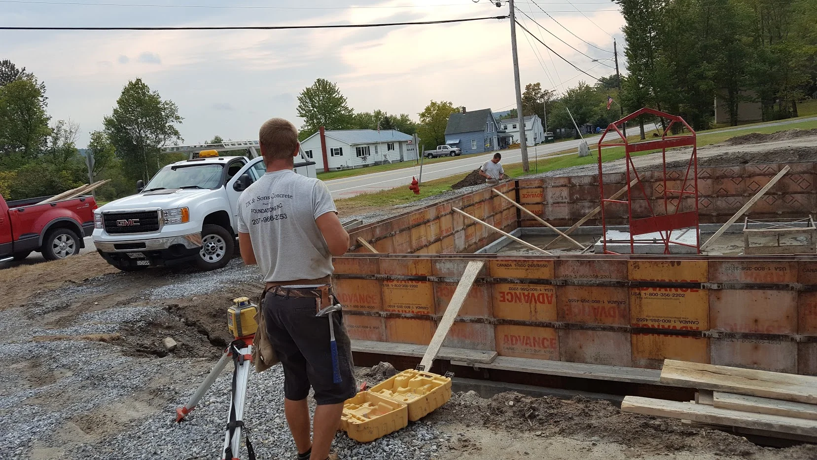 Ready to pour the foundation.