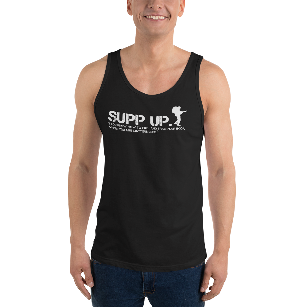 Printful---SUPP-UP-Soldier-Ruck-Front-Logo-and-Slogan-DARK_Printful---SUPP-_mockup_Front_Mens_Black.png