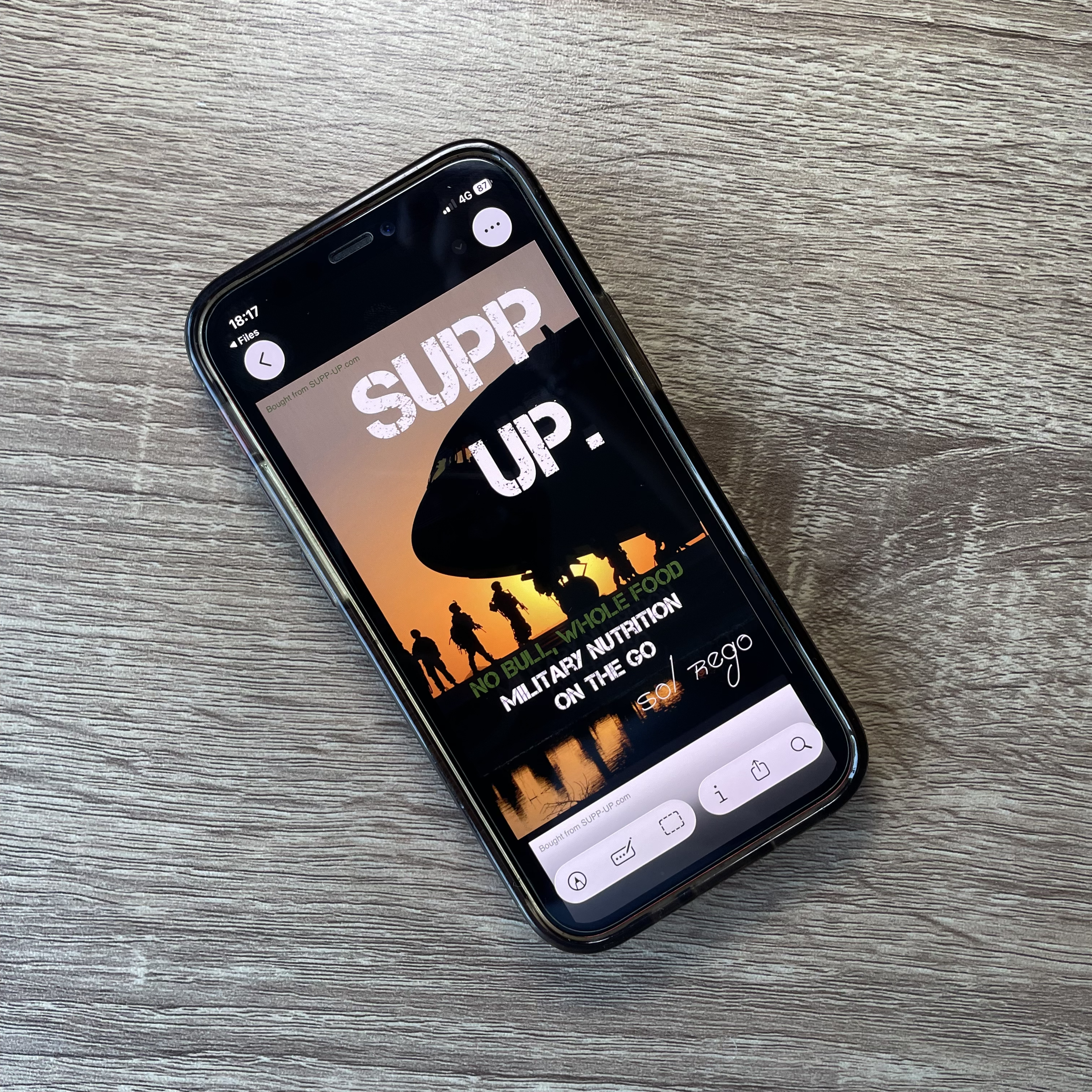 SUPP UP. No Bull Whole Food Military Nutrition On The Go 2026 Cover Photo.png