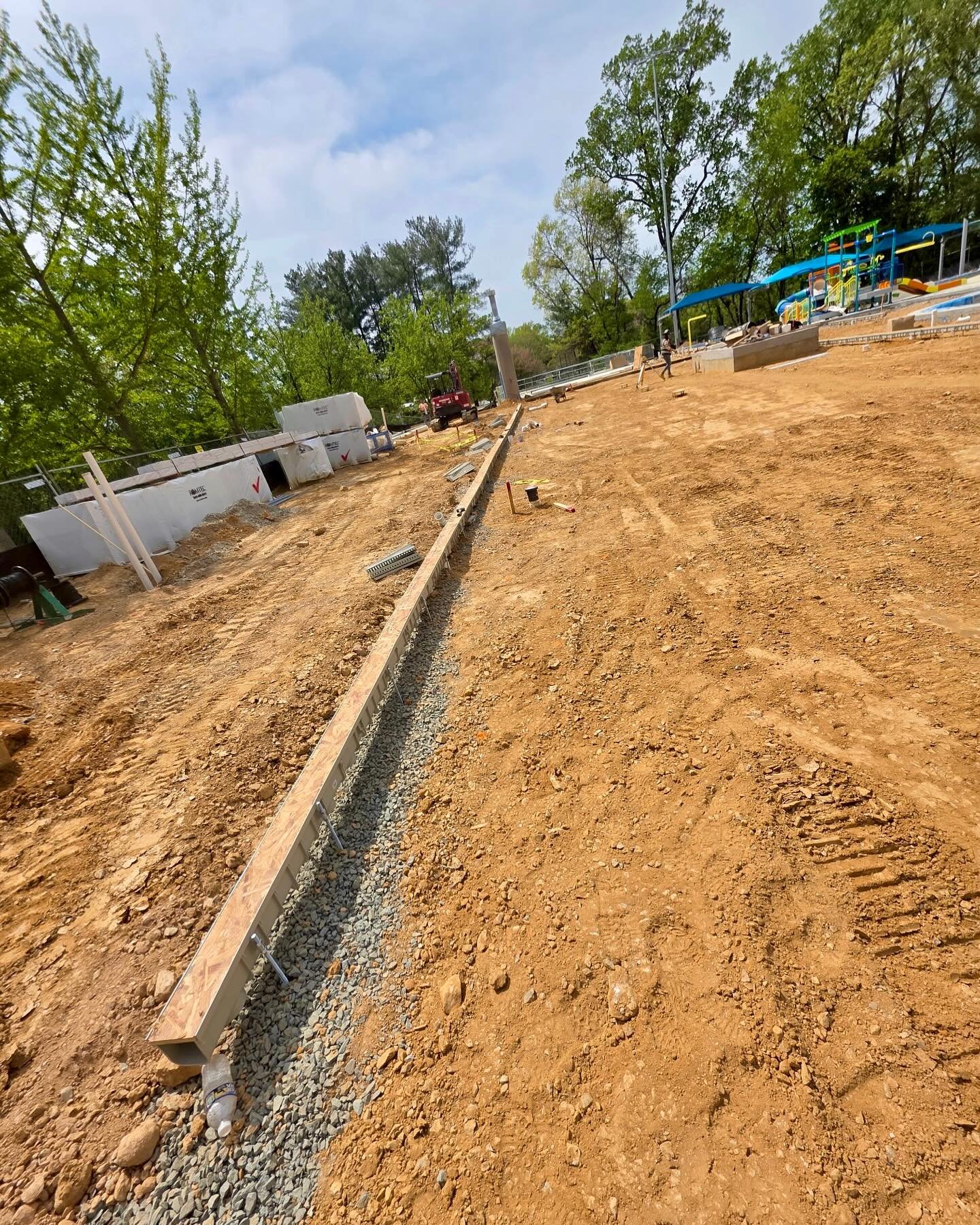 Just a little bit of trench drain