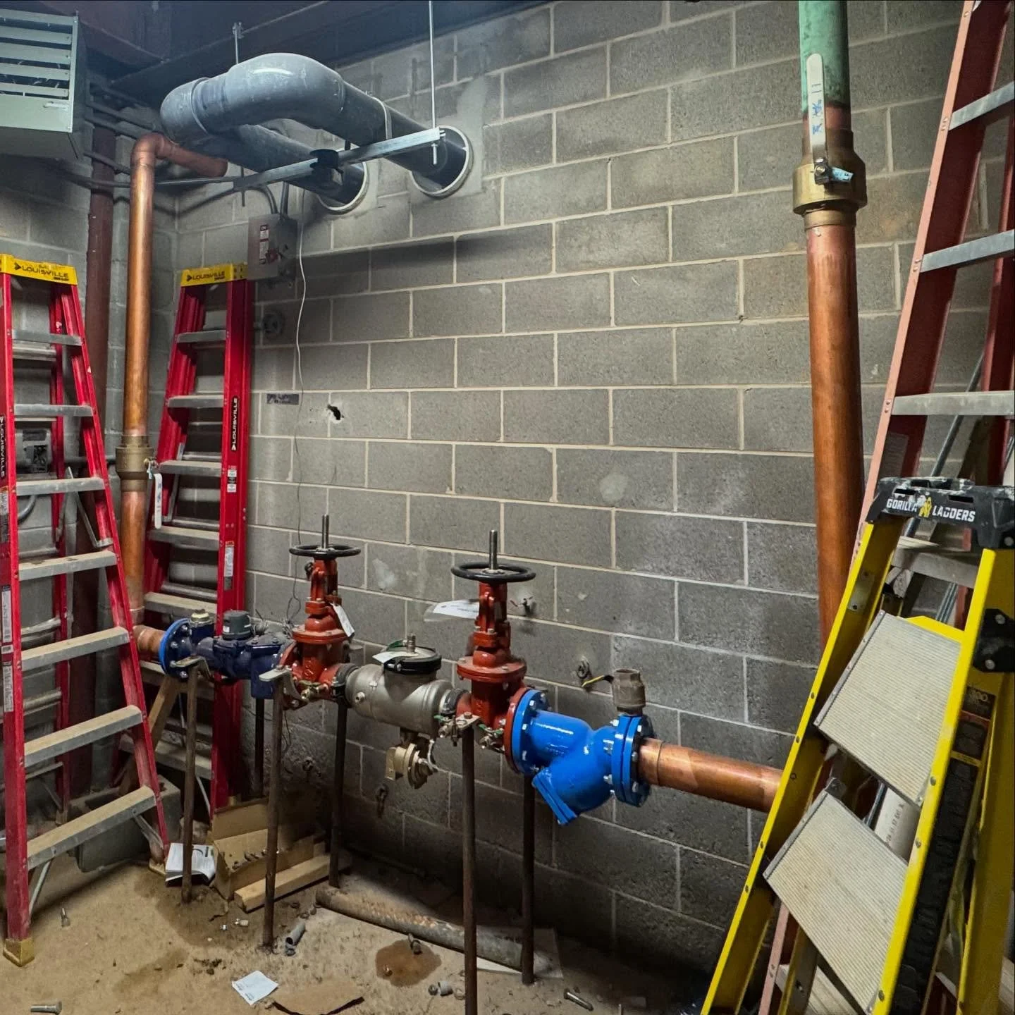 4&rdquo; copper water main, backflow &amp; water meter refresh