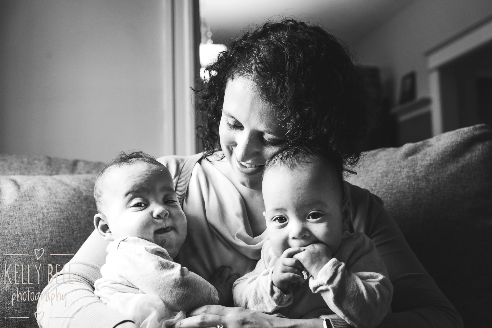 Sneak Peak: 8-Month-Old Twin Session (DC In Home Family Photographer)