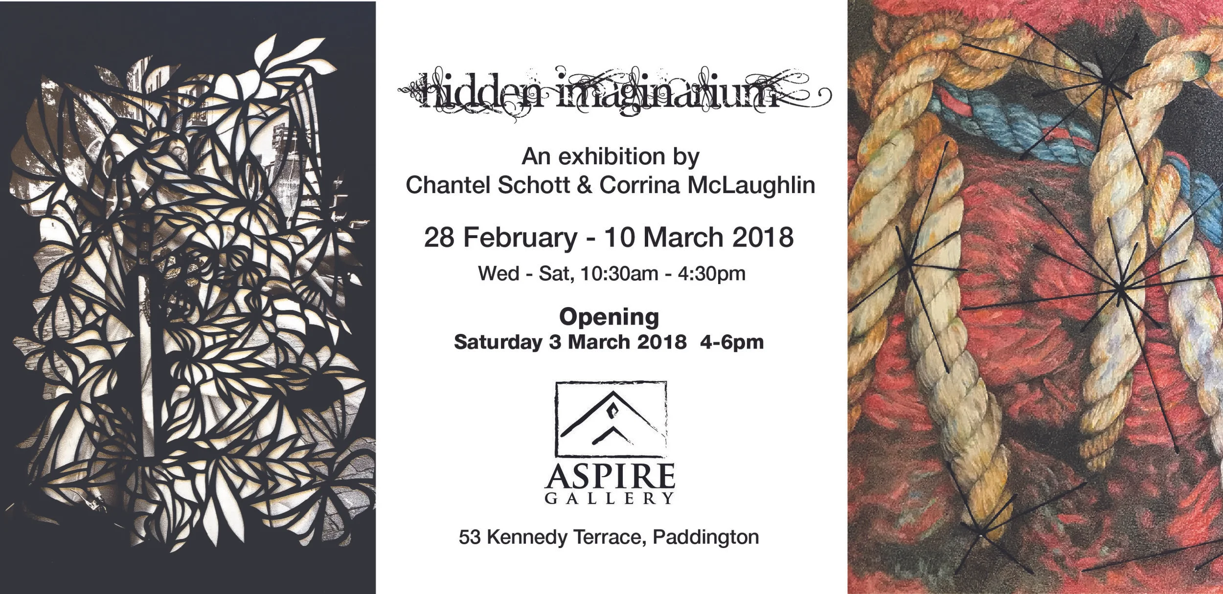 Back side, invitation. Designed by Lindsay Mengel.
