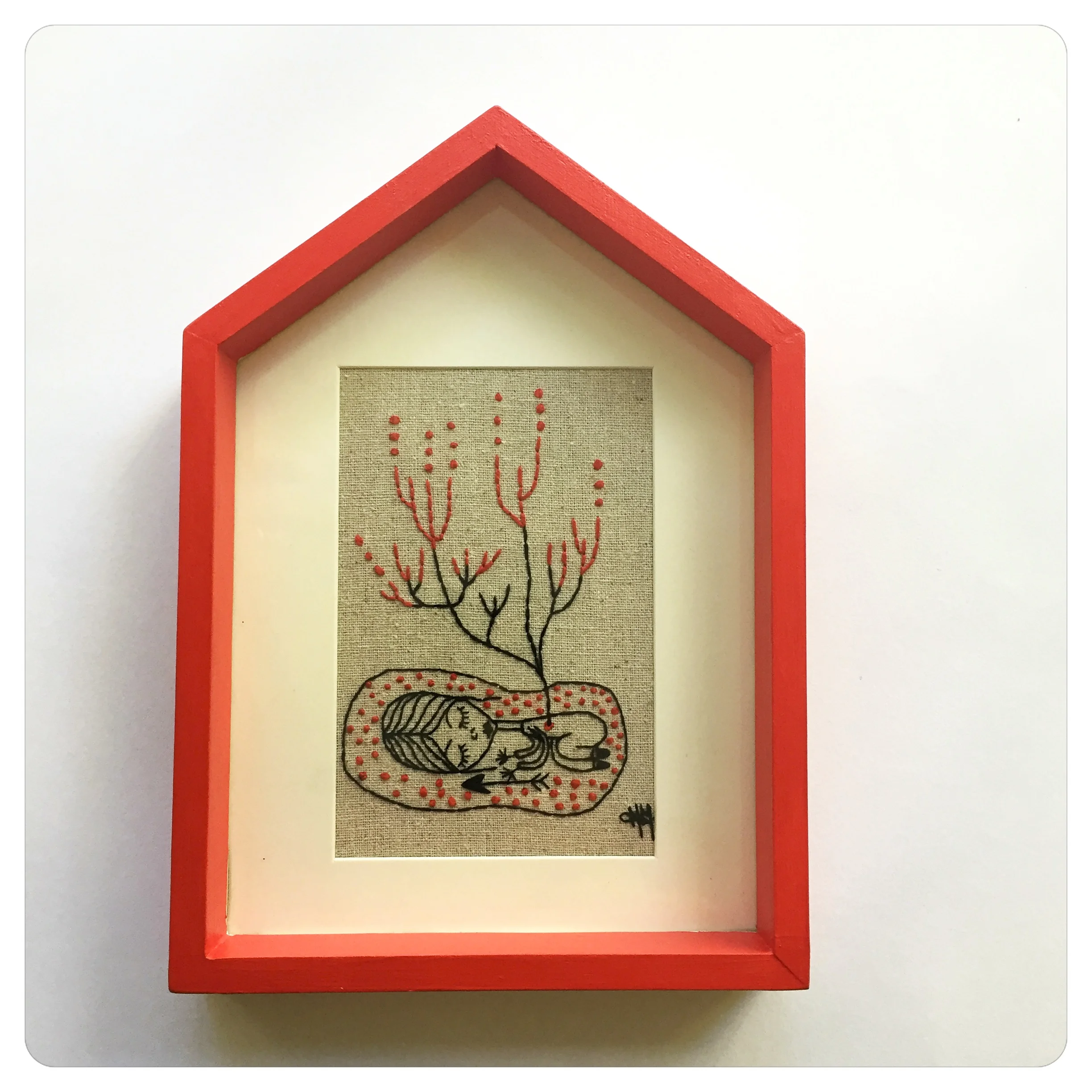 Between sleep and awake. Hand stitched embroidry. Marley Myles 2018.jpg