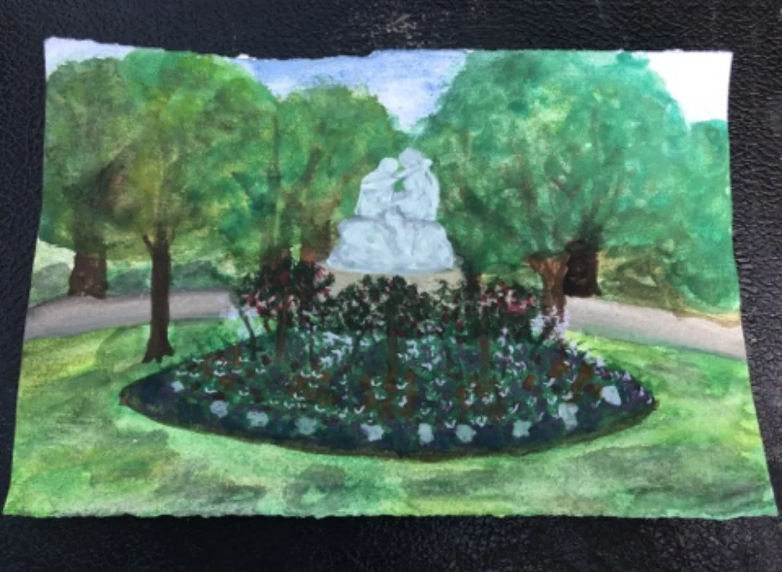 Luxembourg gardens Watercolor