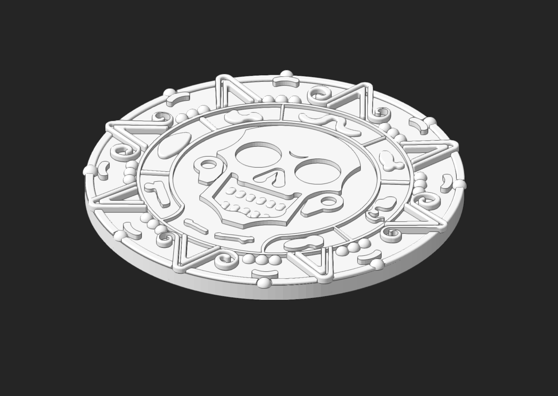 3D DRAFTED PIRATES OF THE CARIBBEAN COIN