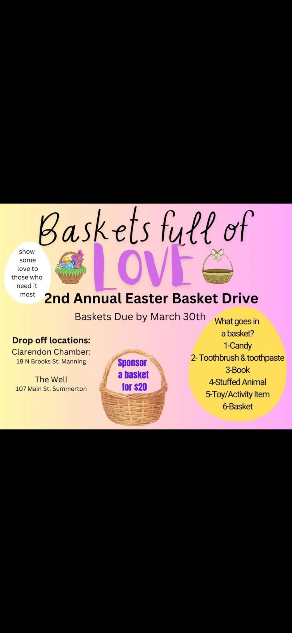 PIZZA LUNCH AND EASTER BASKET ASSEMBLY