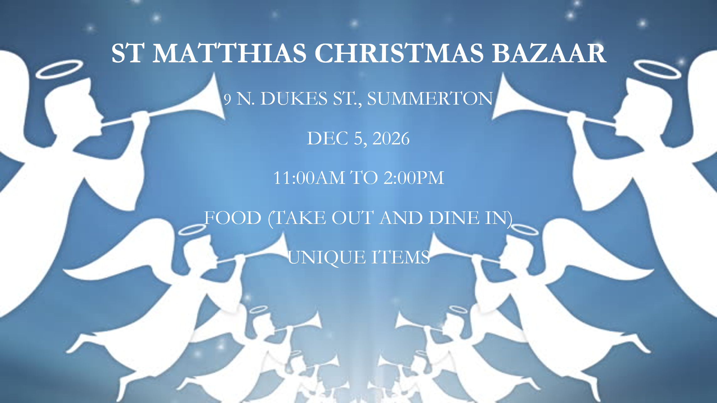 St. Matthias Christmas Bazaar &amp; Lunch