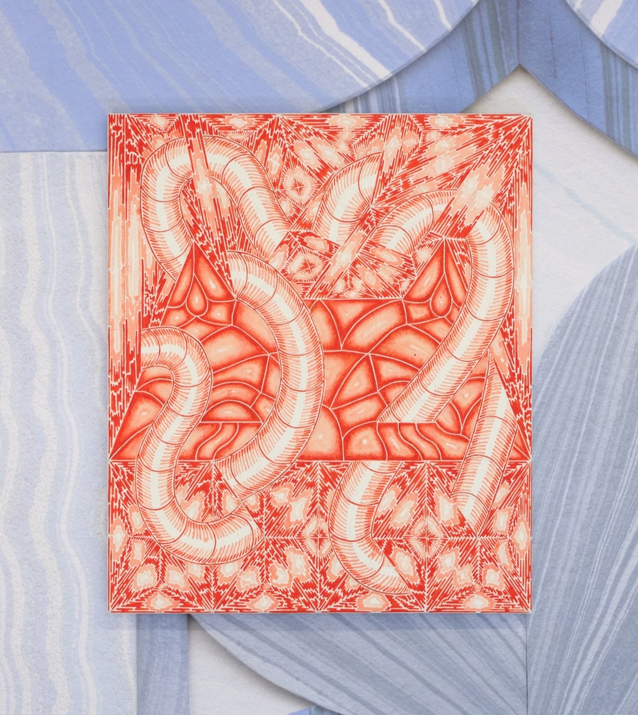 Nicholas Moenich Untitled (Inferno 2022), 2022 acrylic on canvas 26 x 22 inches