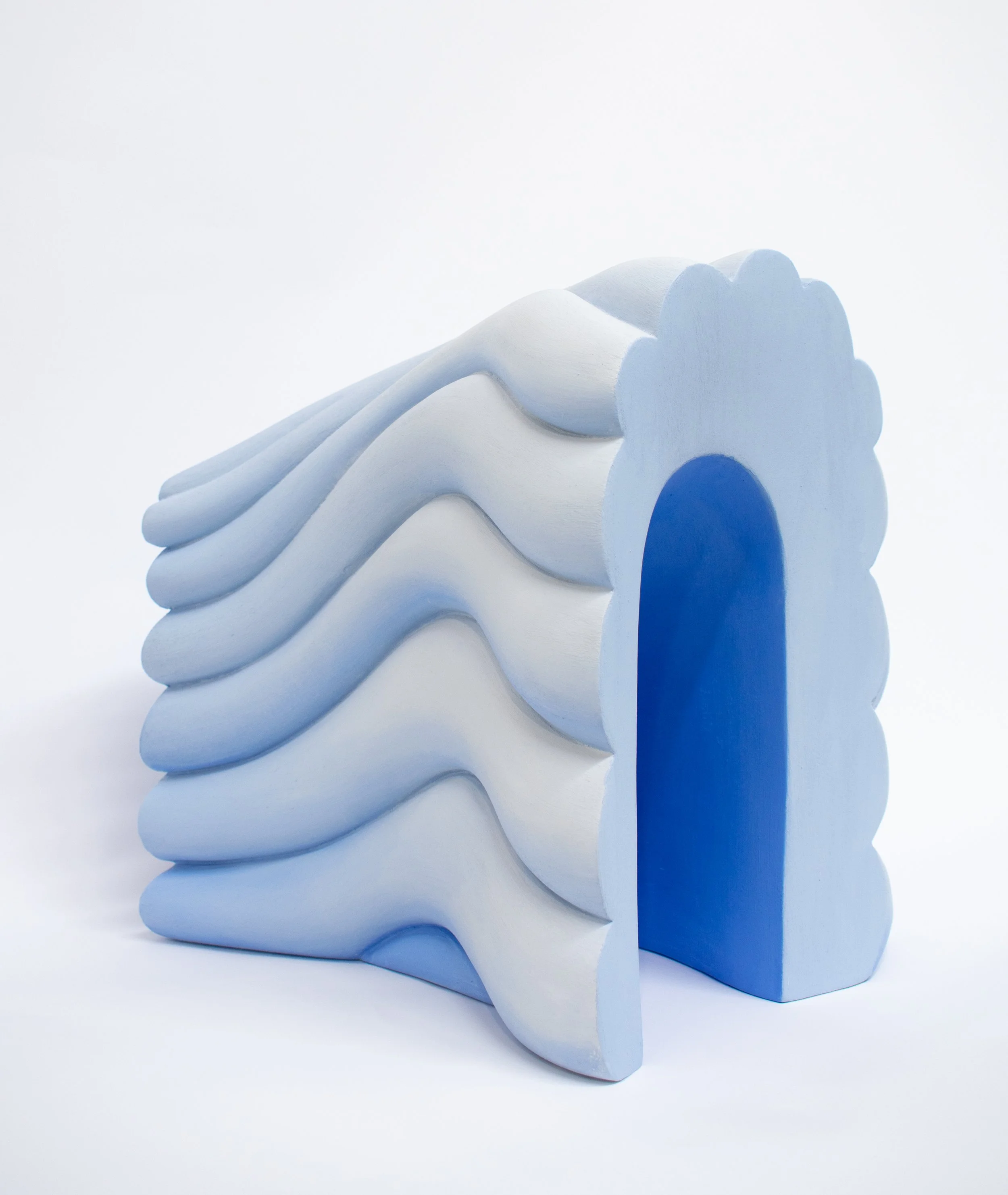 Undertaker, 2025 
oil paint, marble dust, carved resin 
12" high x 14" deep x 10 wide / 30.5 cm high x 35.5 cm deep x 25.5 cm wide