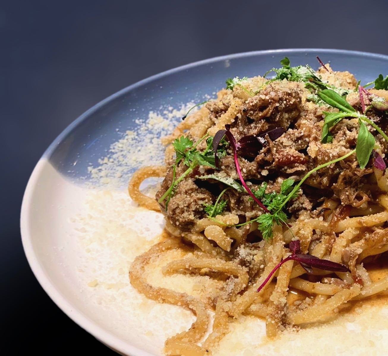 One of our most popular specials is back for the week: Lamb Ragout Bucatini