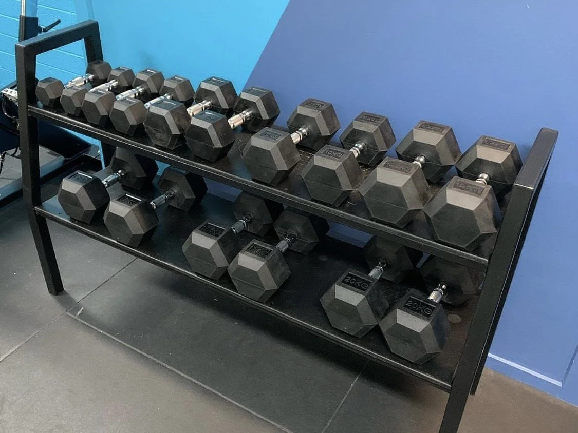 Exercise equipment inside Hex Health