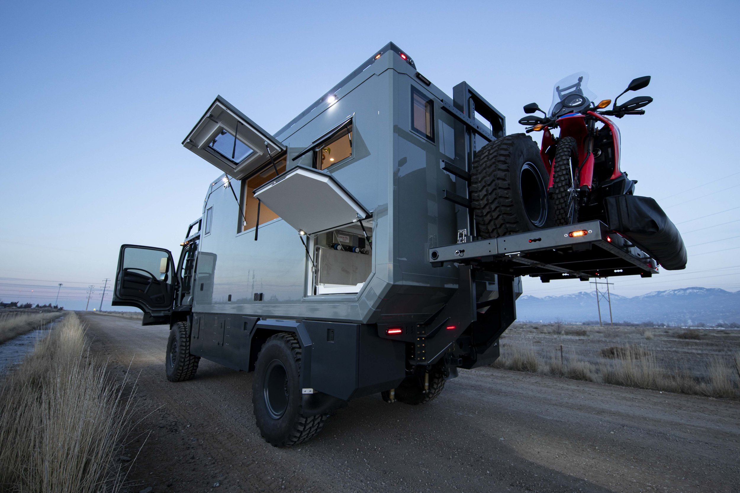 Fully built expedition truck camper