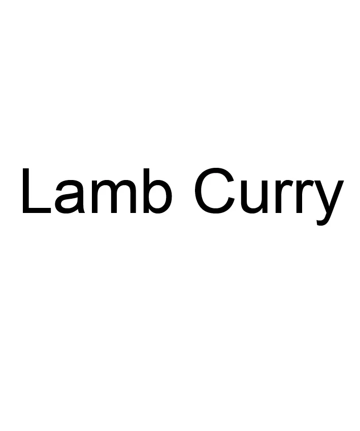 Lamb Curry — Ben Milbourne
