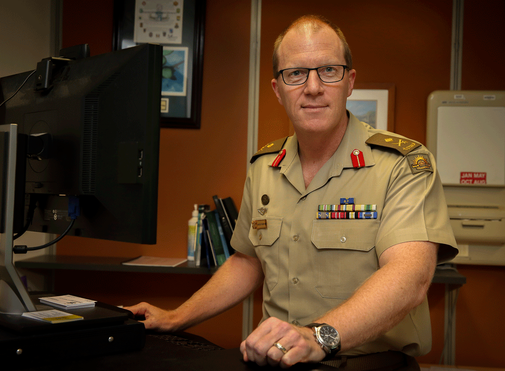 Major General Marcus Thompson, who heads up the Australian Defence Force’s Information Warfare Division.
