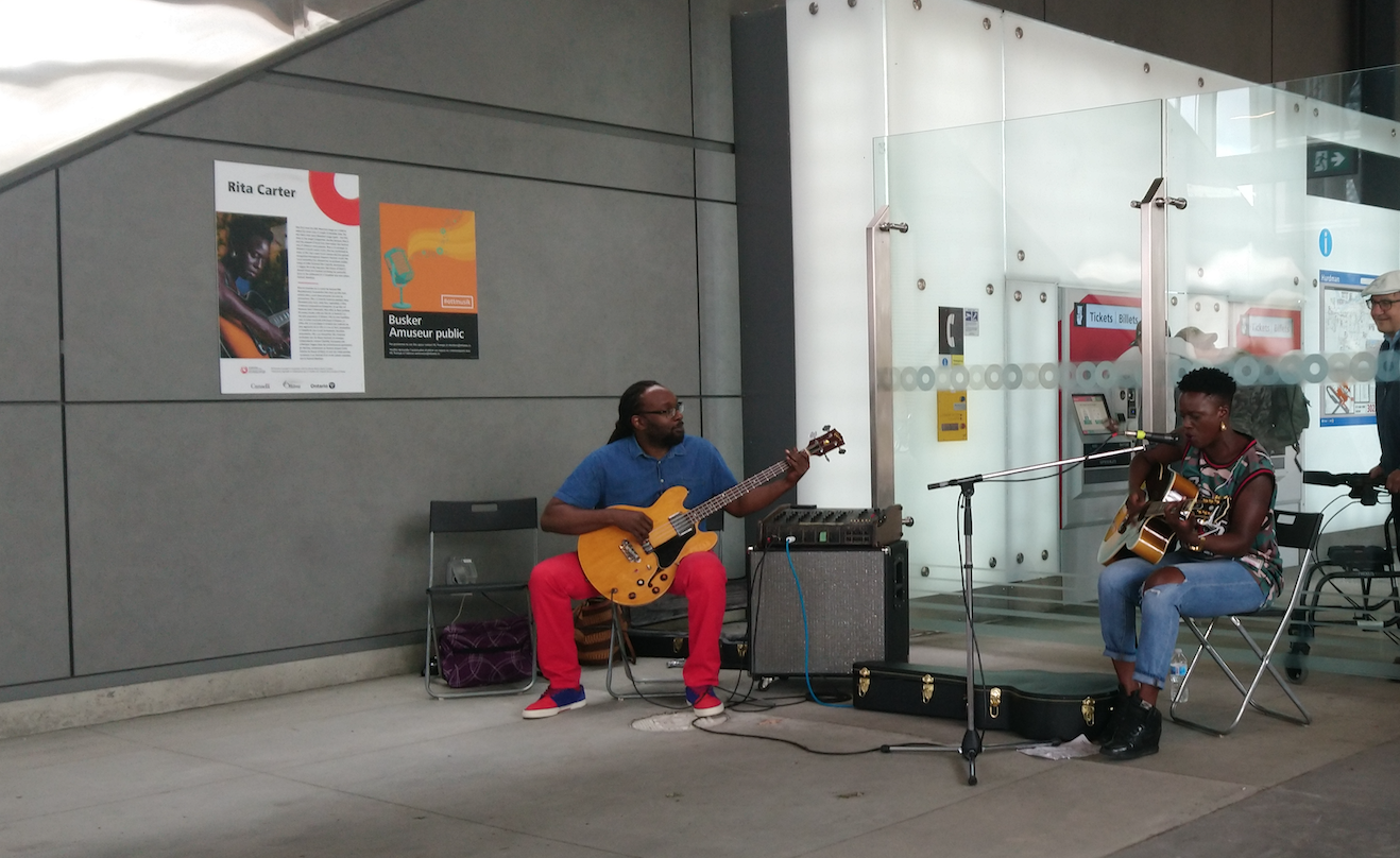 Rita Carter at Hurdman Station.