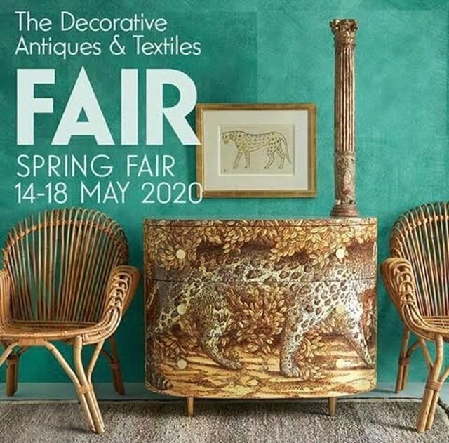Today would have been the opening of The Decorative Antique &amp; Textiles Fair in Battersea Park. Let&rsquo;s hope the one starting September 29th happens. @decorativefair 📷 @johnenglefieldphoto styling@katrincargill