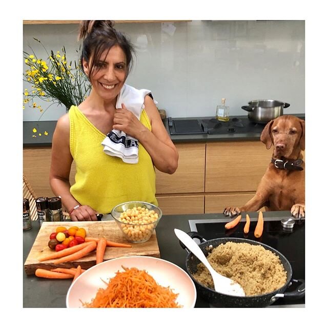 Cooking meals for Tuesdays drop off @youdonatewedeliver for key workers. &mdash;&mdash; Spiced Moroccan carrot and quinoa.  Great hot or cold on its own ( Vegan ) or with meat or fish. &mdash;&mdash; For a normal portion with left overs add approx 6 