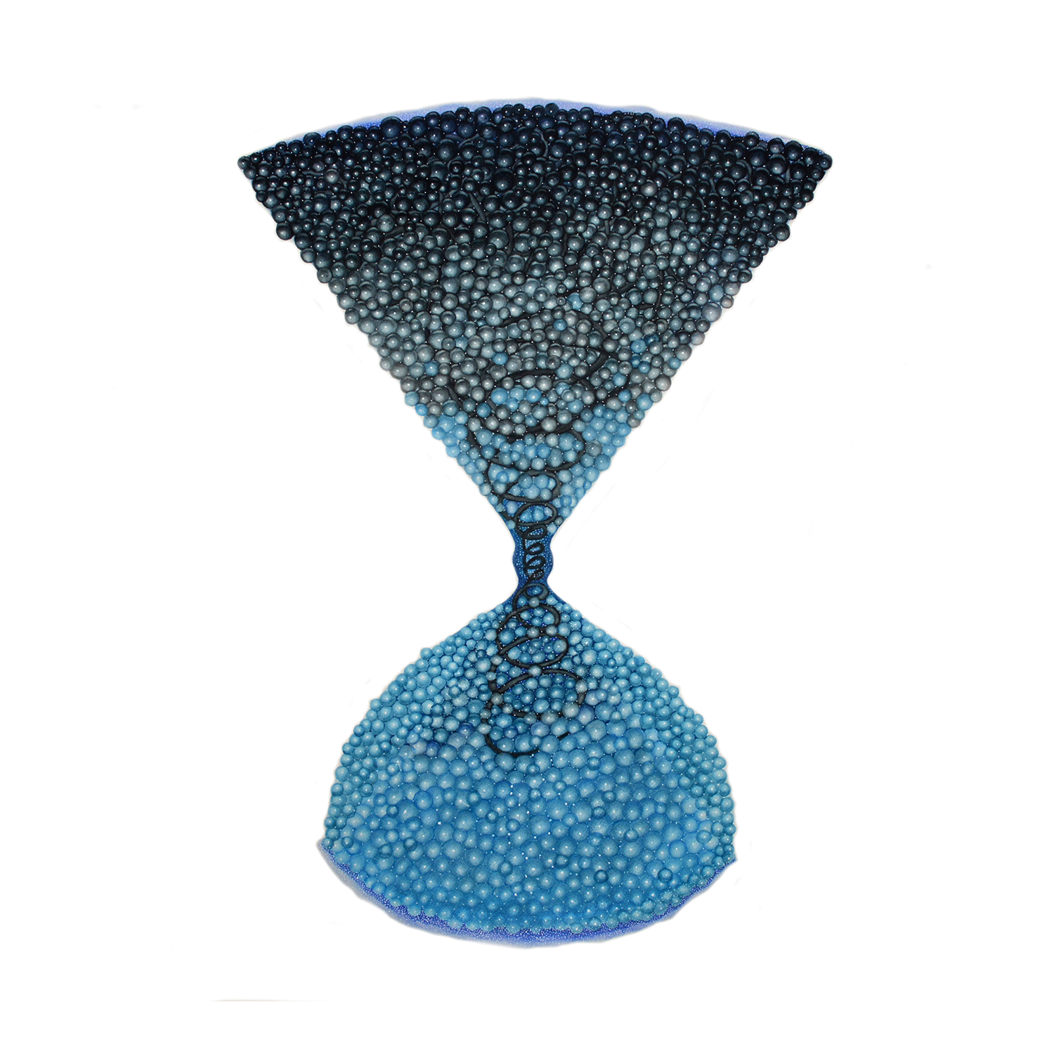 Atomic structure in watercolor by artist Sky Kim at Filo Sofi Arts - NYC Gallery.png