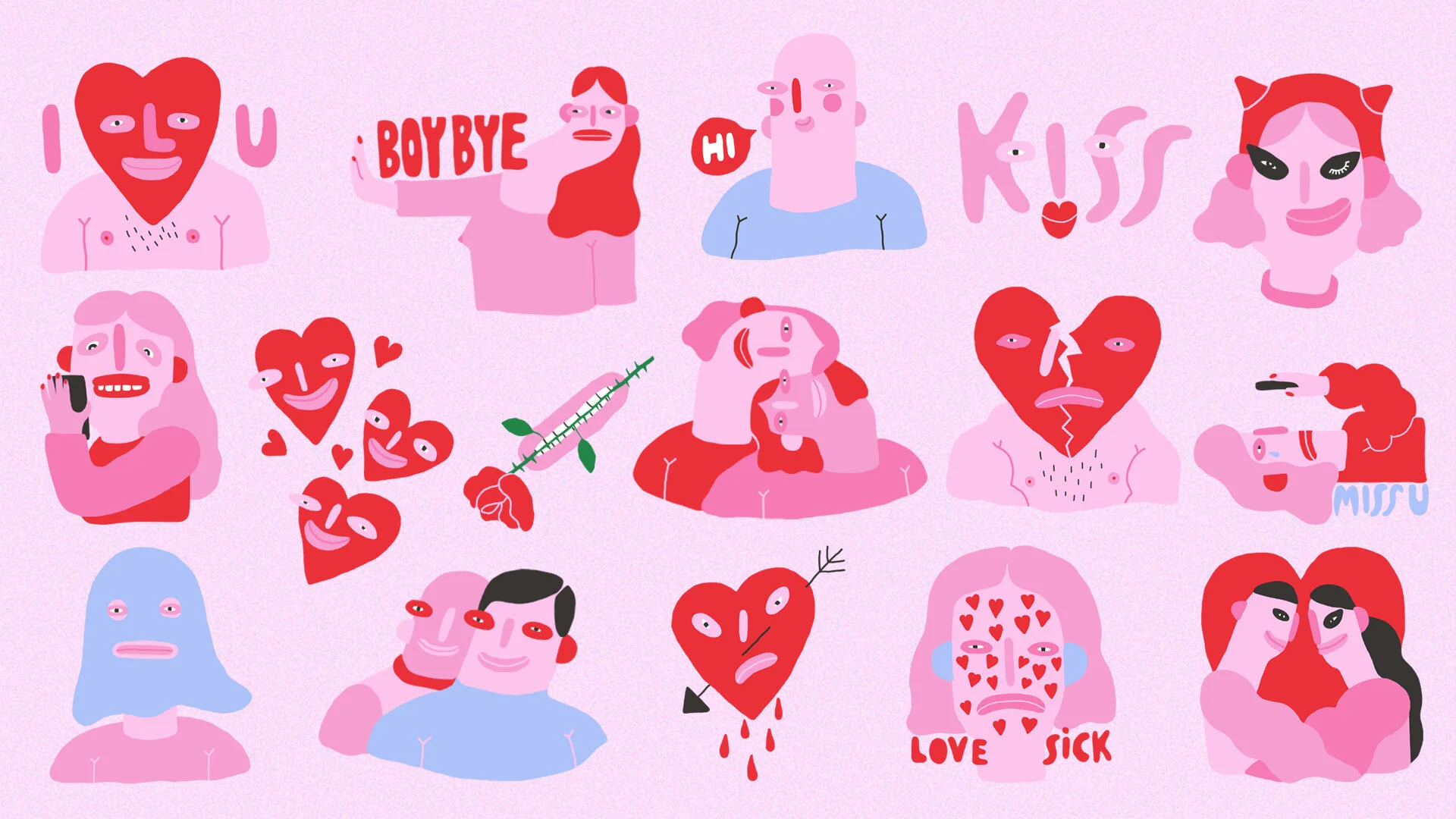 'Love Life' Sticker Pack