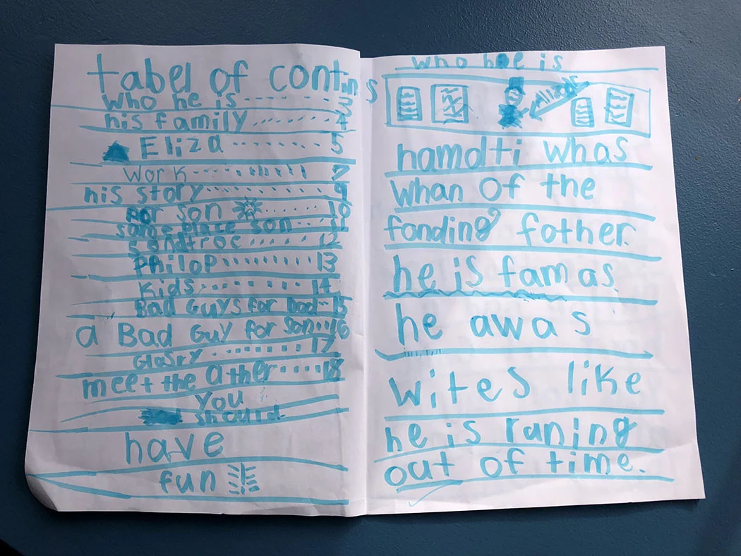 A kid's chapter book about Hamilton.