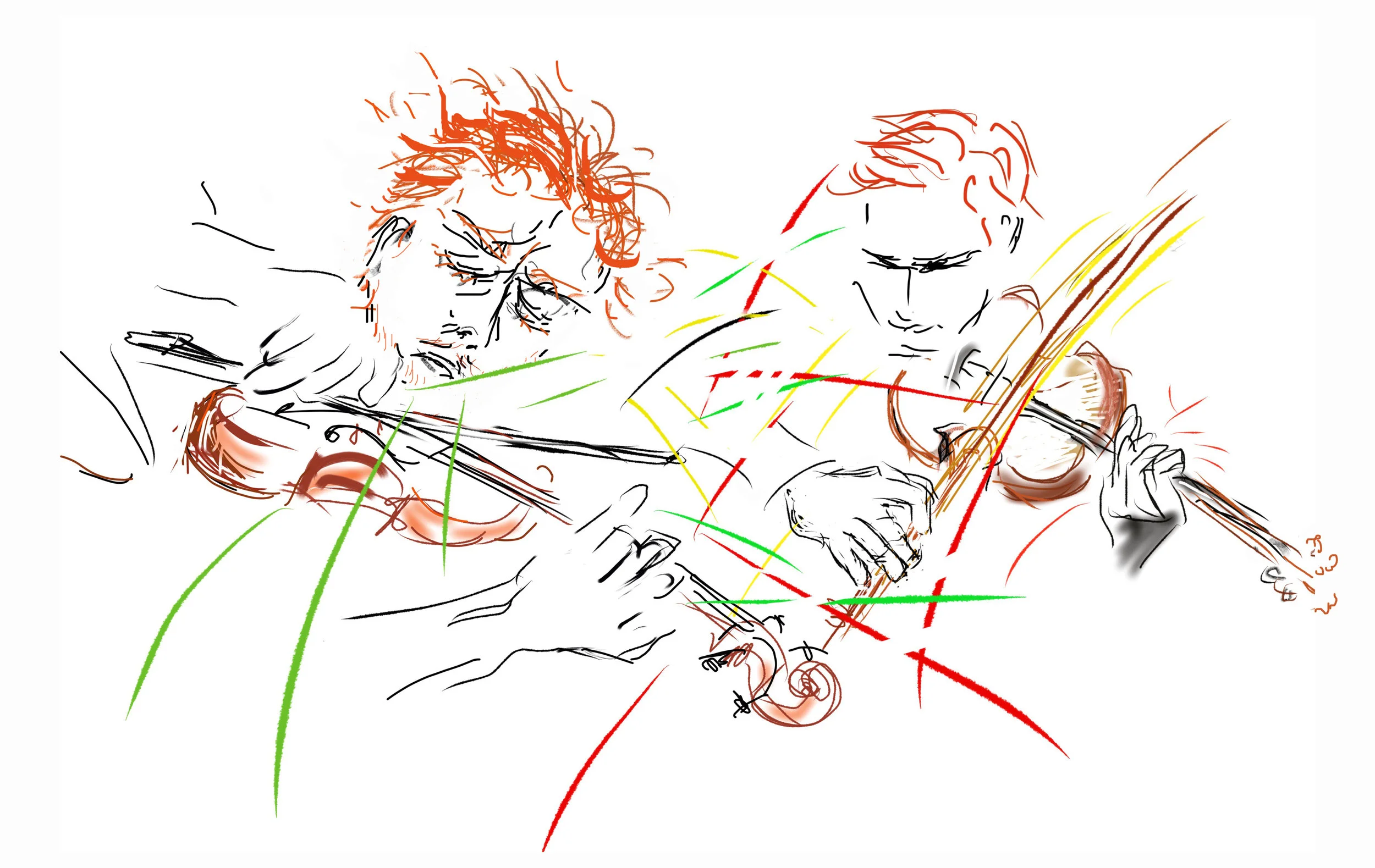 Cwizewicz brothers, violinists.
