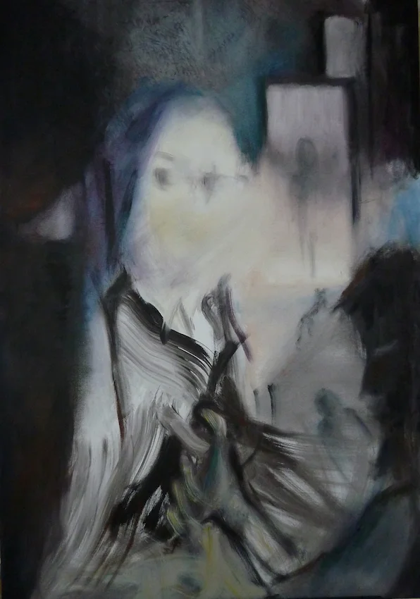 'Uncertainty of Night' oil on canvas, 100x70cm I like wandering at night…