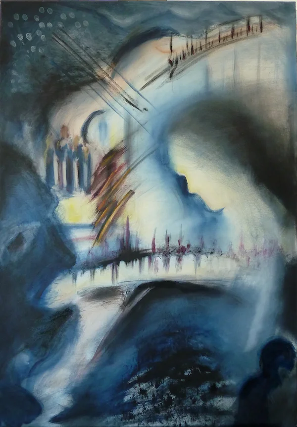 'Composer' oil on canvas 100x70cm
