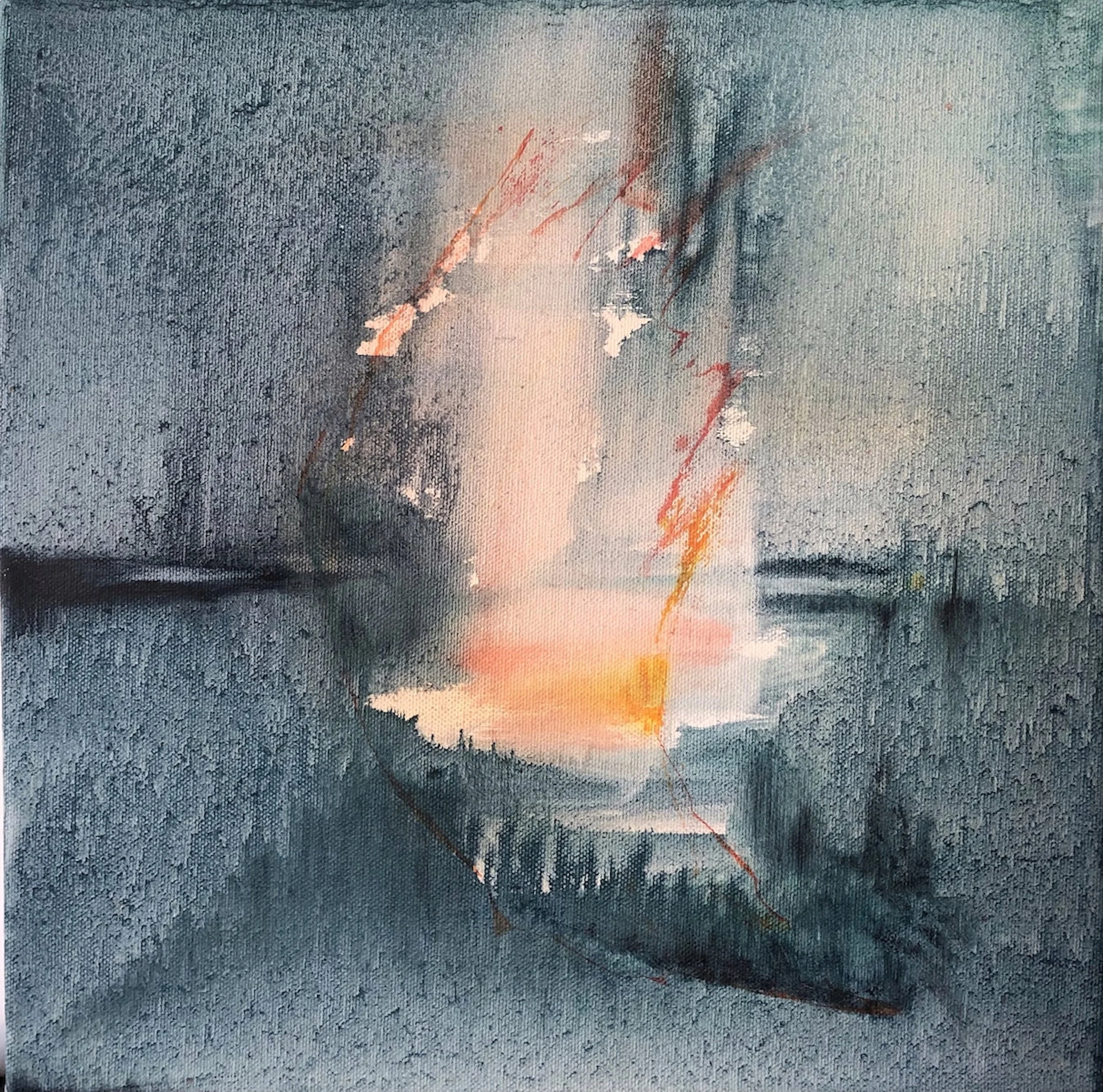 'North Sail' - oil on canvas, 30x30cm.