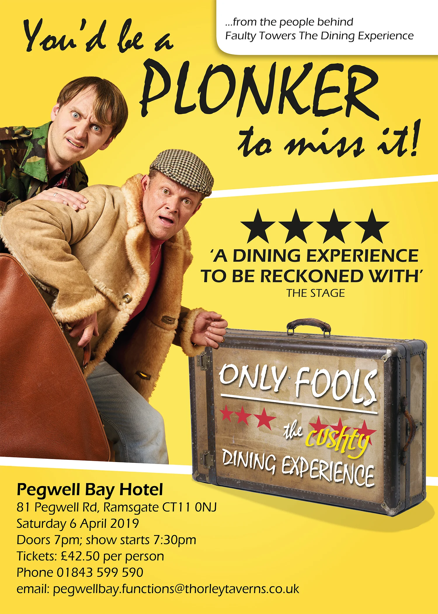 Only Fools. The cushty dining experience. 