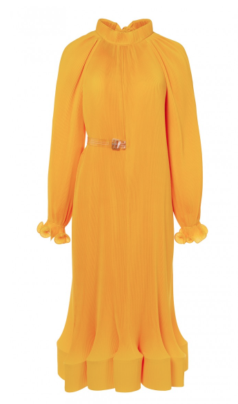 Tibi Pleated Dress with Removable Belt $995, Tibi.com