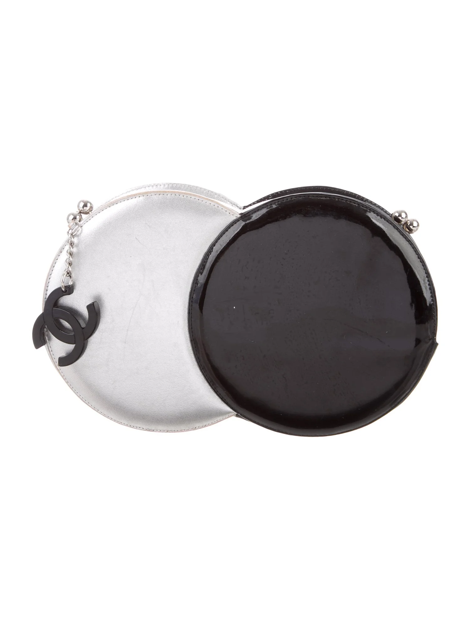 Chanel Double Circle Clutch $995, therealreal.com