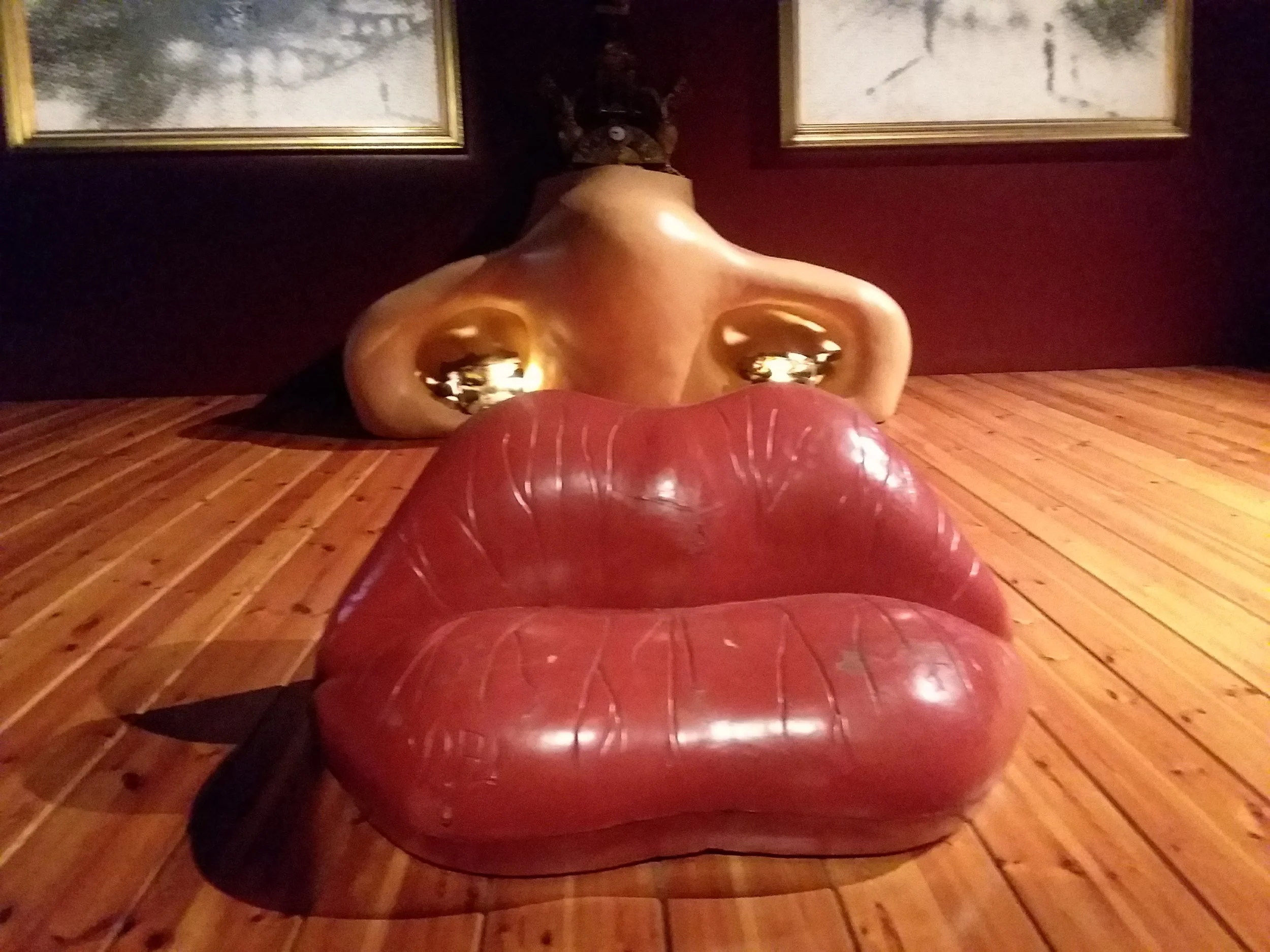My living room...just kidding. Dali's Mae West Interior