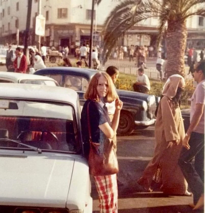 Carol in Tangiers, 1973. It was supposed to be just a vacation, but shortly had become a honeymoon for her and Mike.