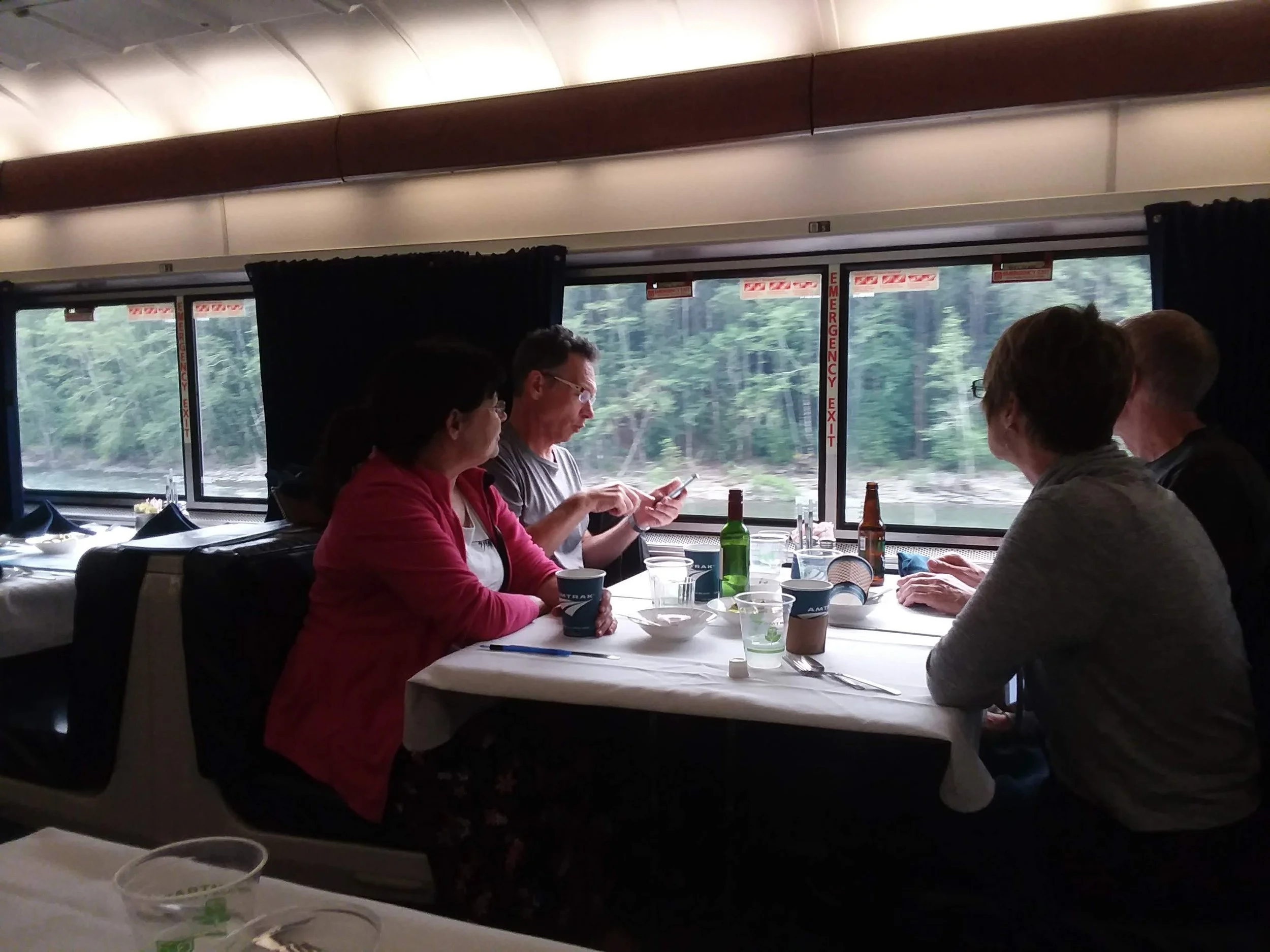 Carol will also take over the dinner conversation duties...