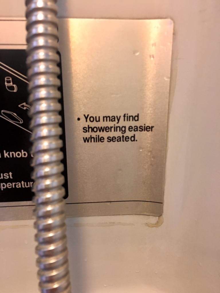 Actually, it was easier to stand. What I couldn't reach, I haven't been able to reach in years anyway.