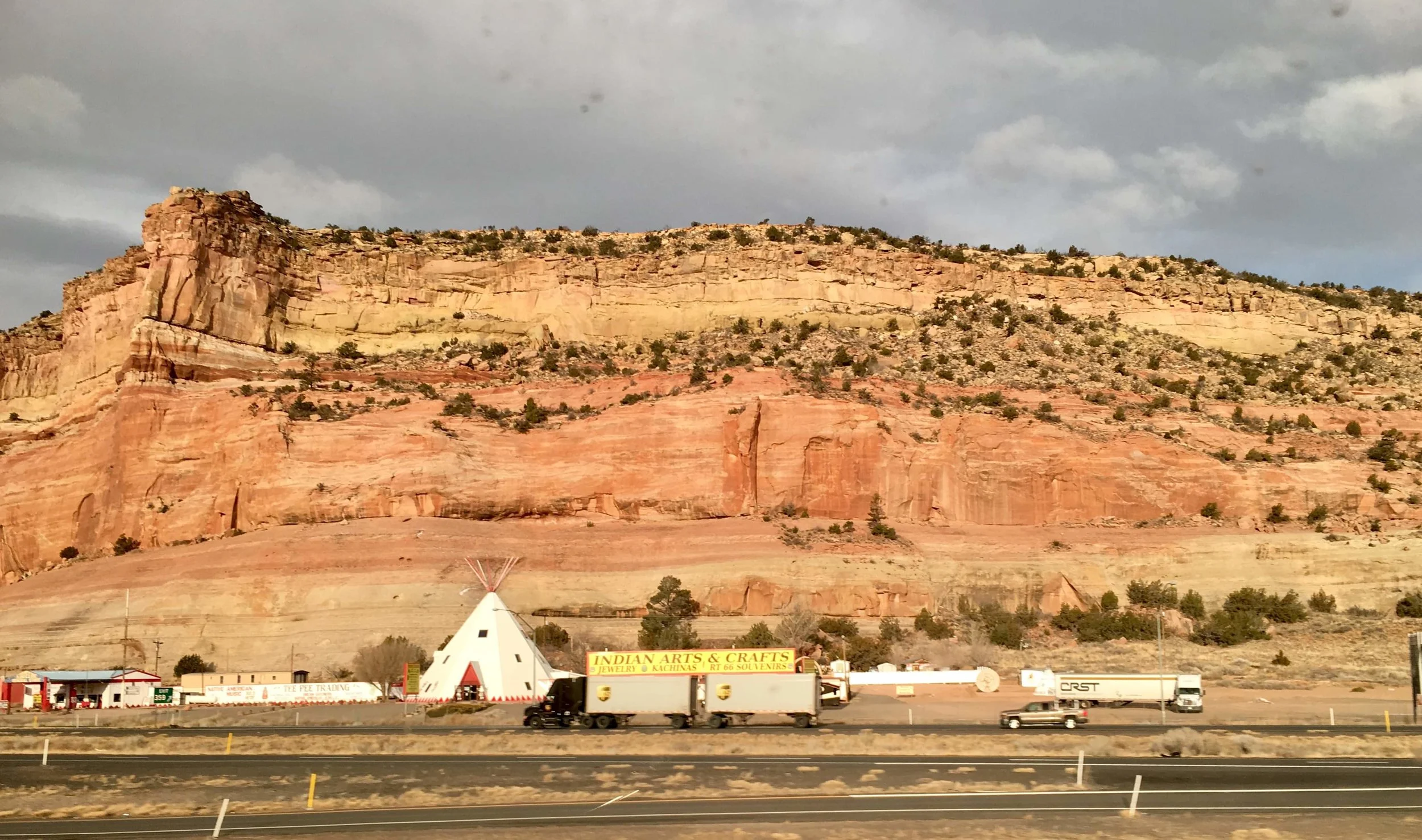 Somewhere in New Mexico, though it doesn't matter where you are so much as it is simply the feel of rolling along.