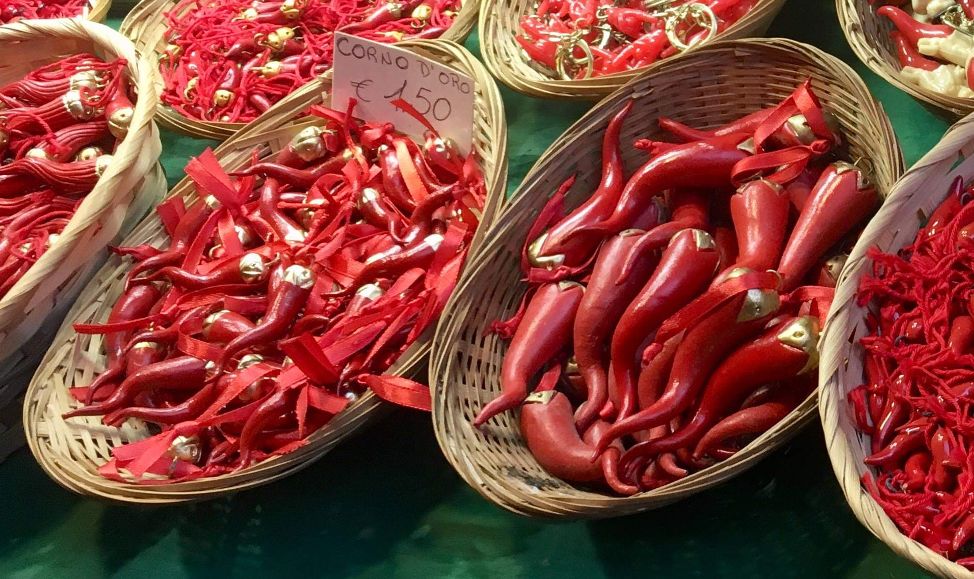 The famous cornos, or horns, used to ward off the Malocchio