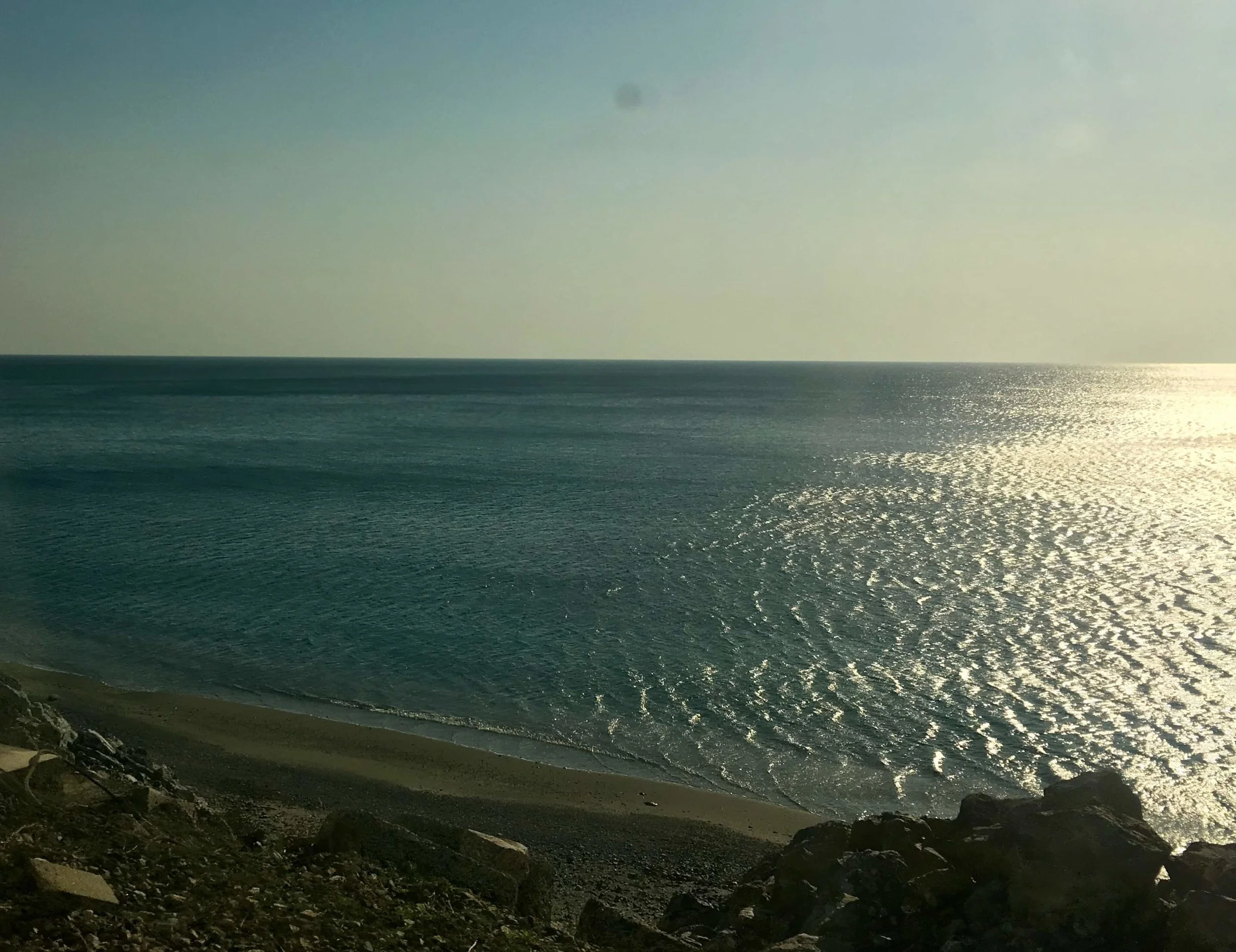Great views of the Mediterranean all the way down Italy's shin bone