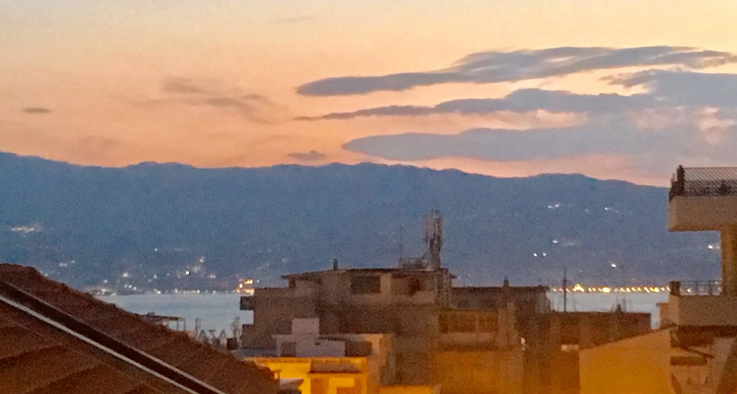 Sarah Palin might be able to see Russia from her house, but we could see Sicily from our balcony