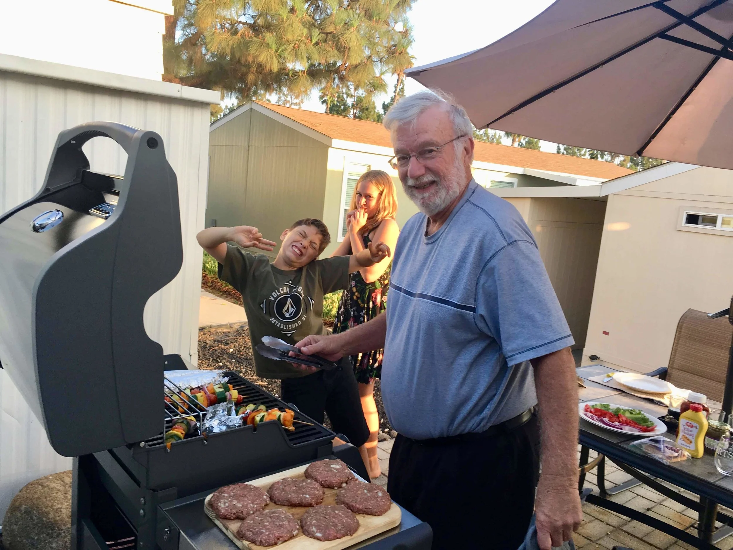 Cooking for her family came along in due course