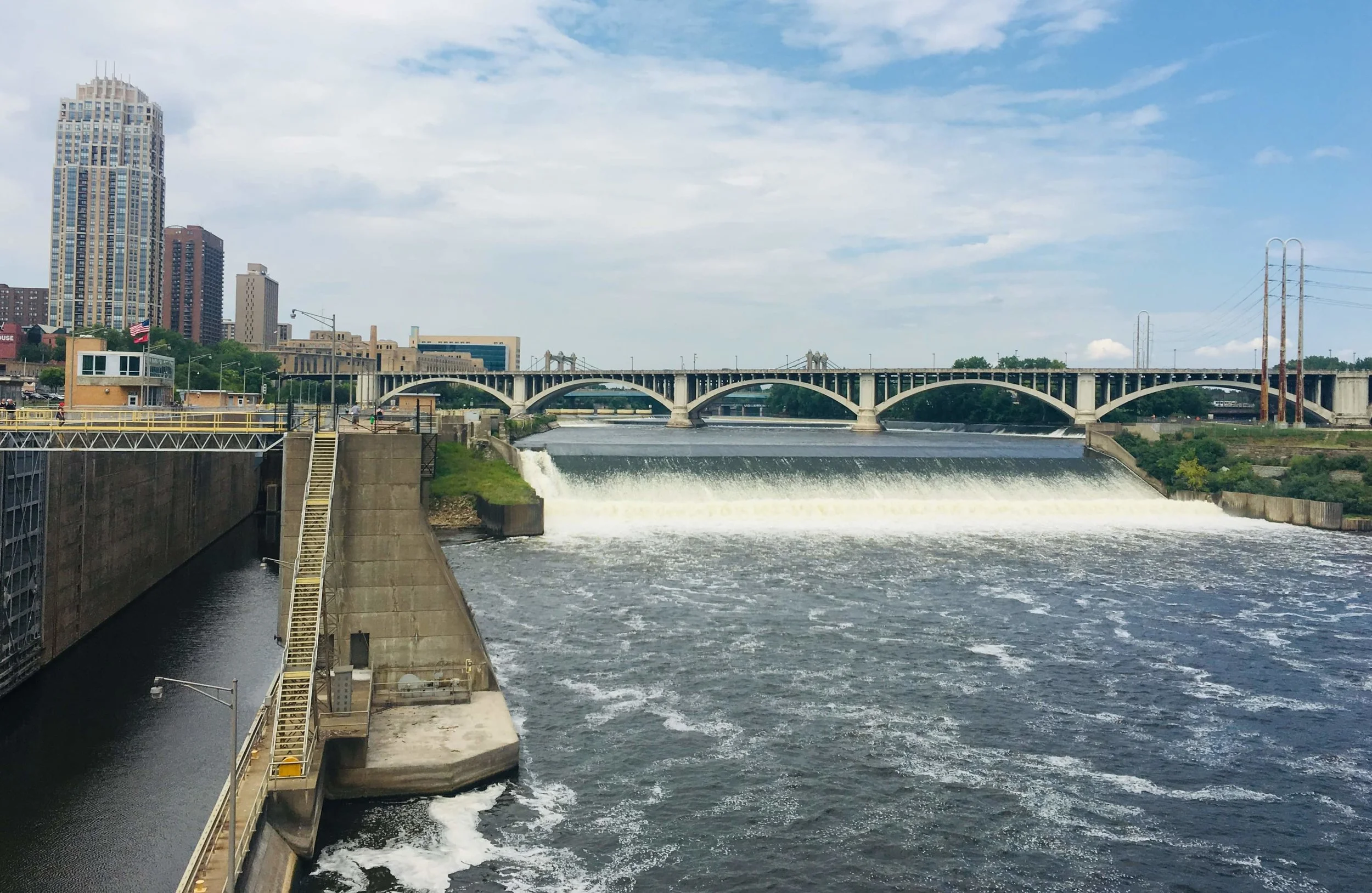 The Mighty Mississippi while it's still more blue than brown