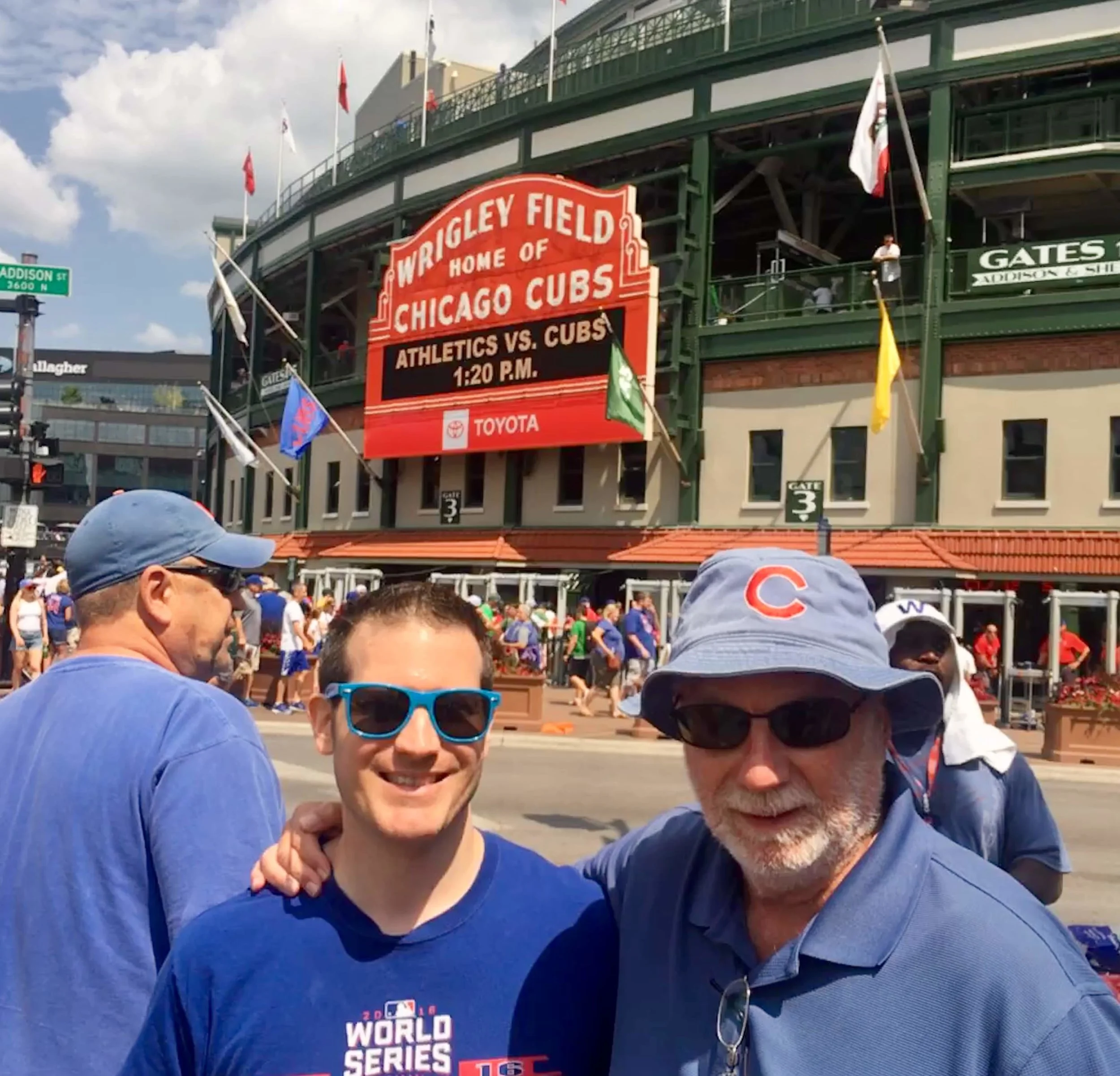 Father and son at the shrine of baseball