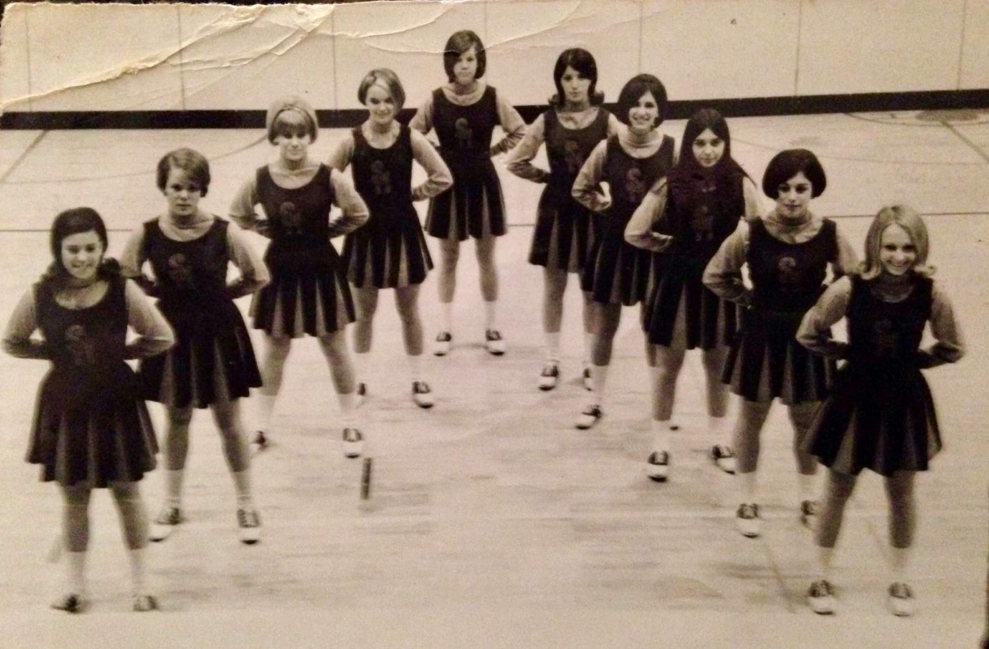 Carol's junior year cheerleader photo. Look for the knees...