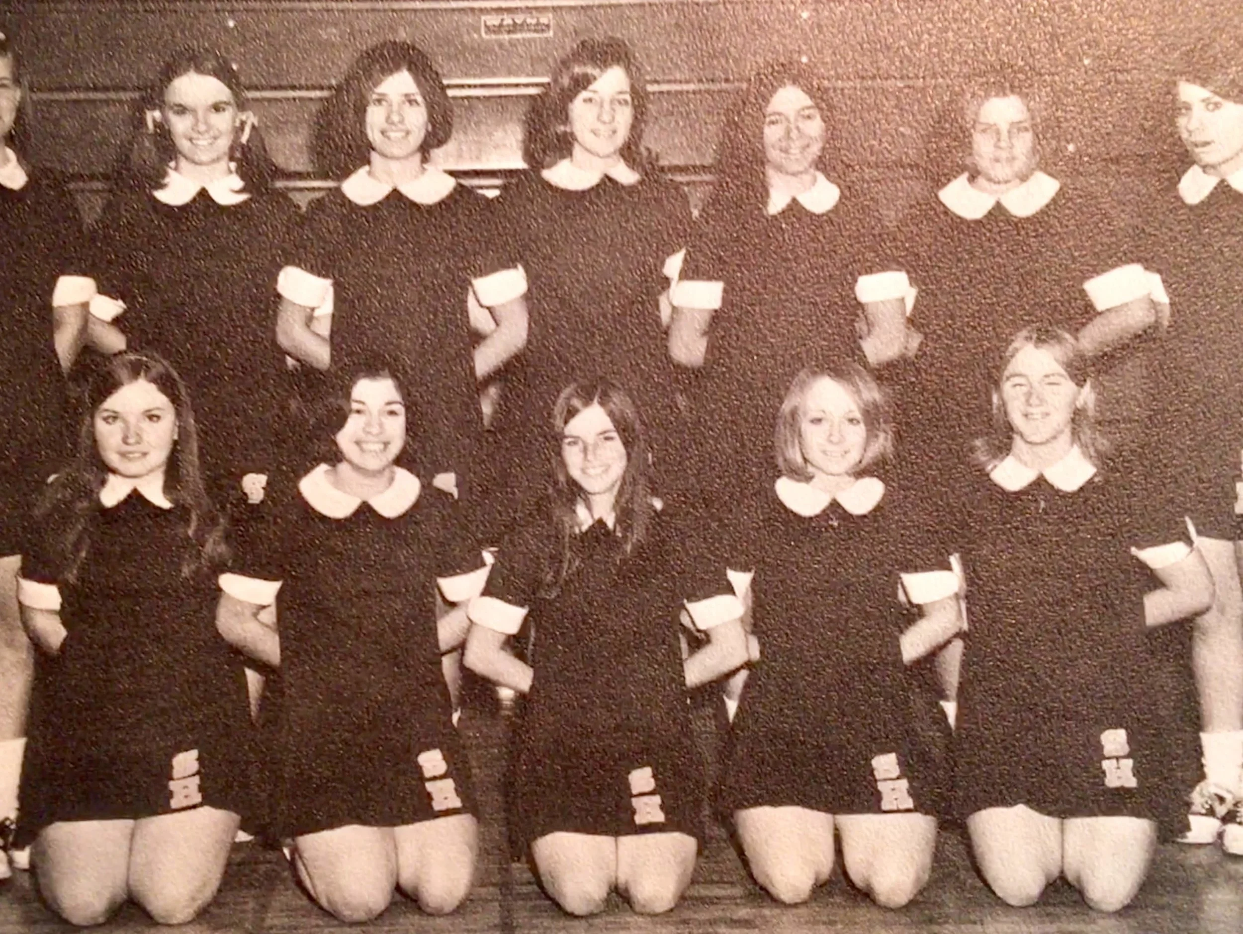 Her senior year picture...recognize the knees?