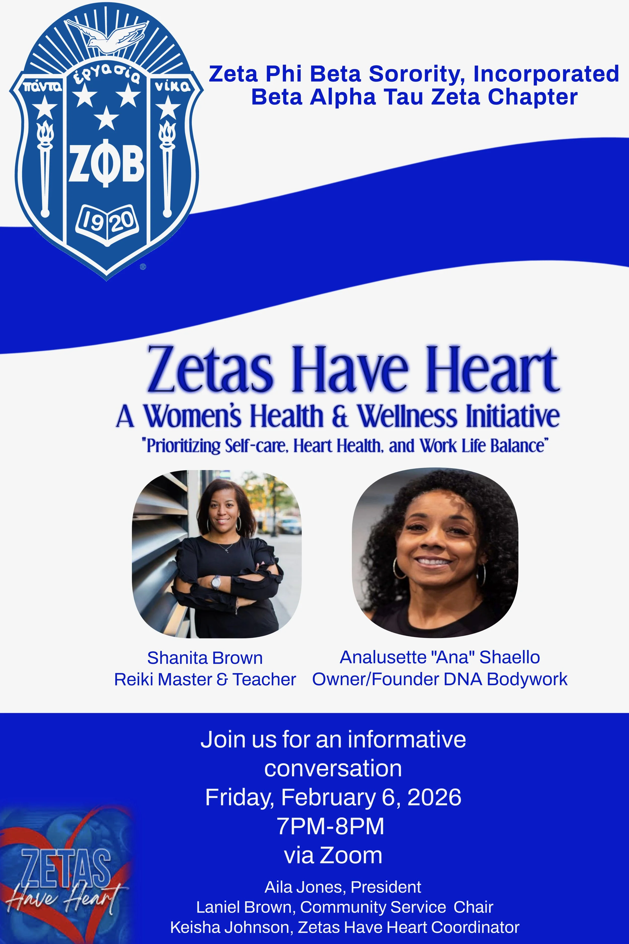 Zeta Have Heart: A Women's Health &amp; Wellness Initiative